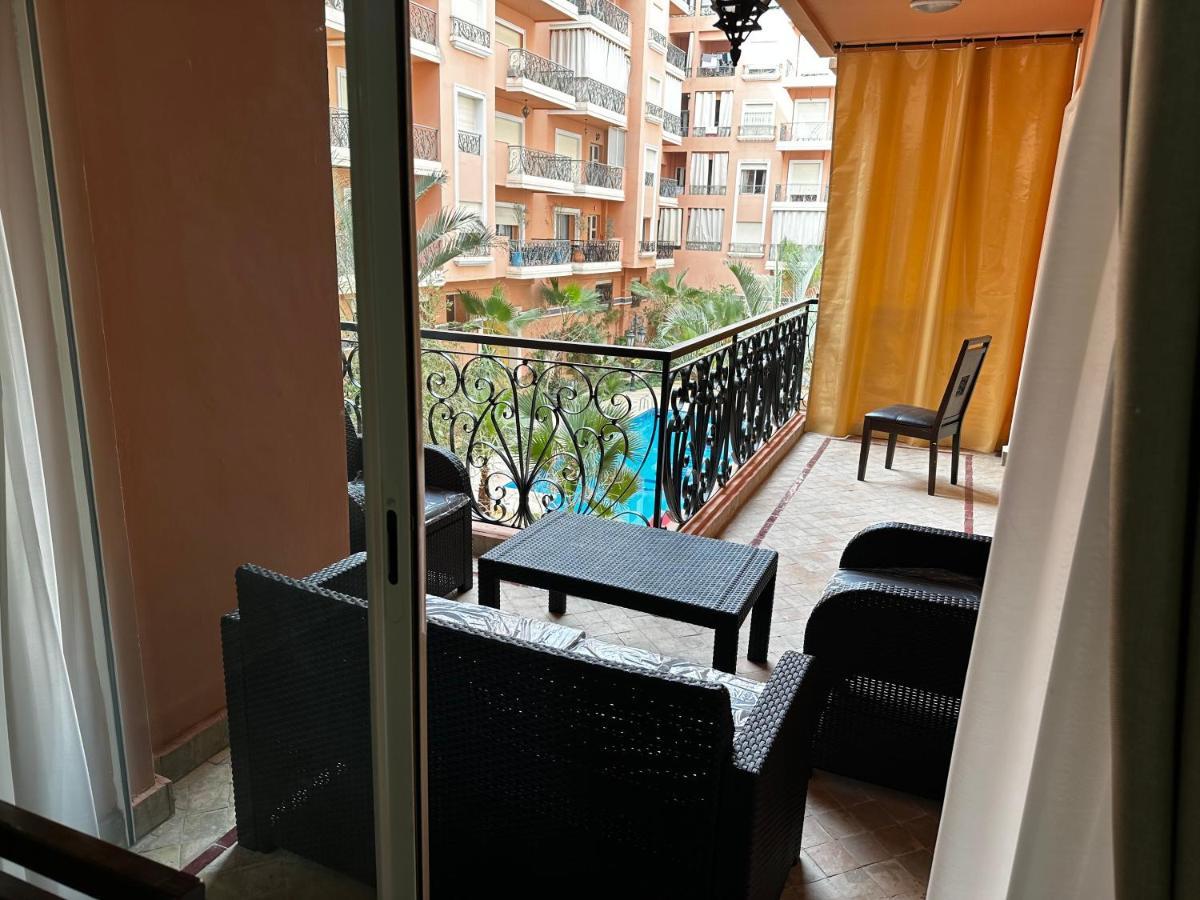 Schone Ferienwohnung: Poolblick und Terrasse nahe Majorelle Garden Marrakesh Exterior photo